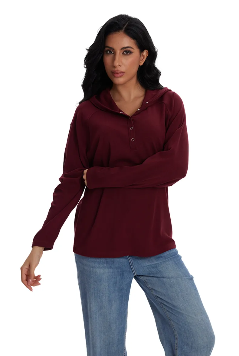 Jeanswest CloudSoft Aussie Comfort Hoodie Henley S6A-62-271006