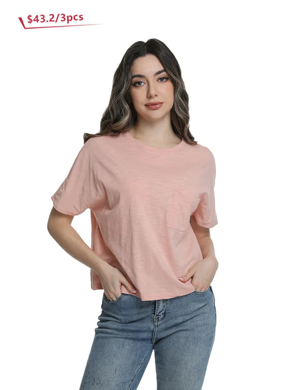 S6A-52-273034 Effortless Cotton Batwing Tee